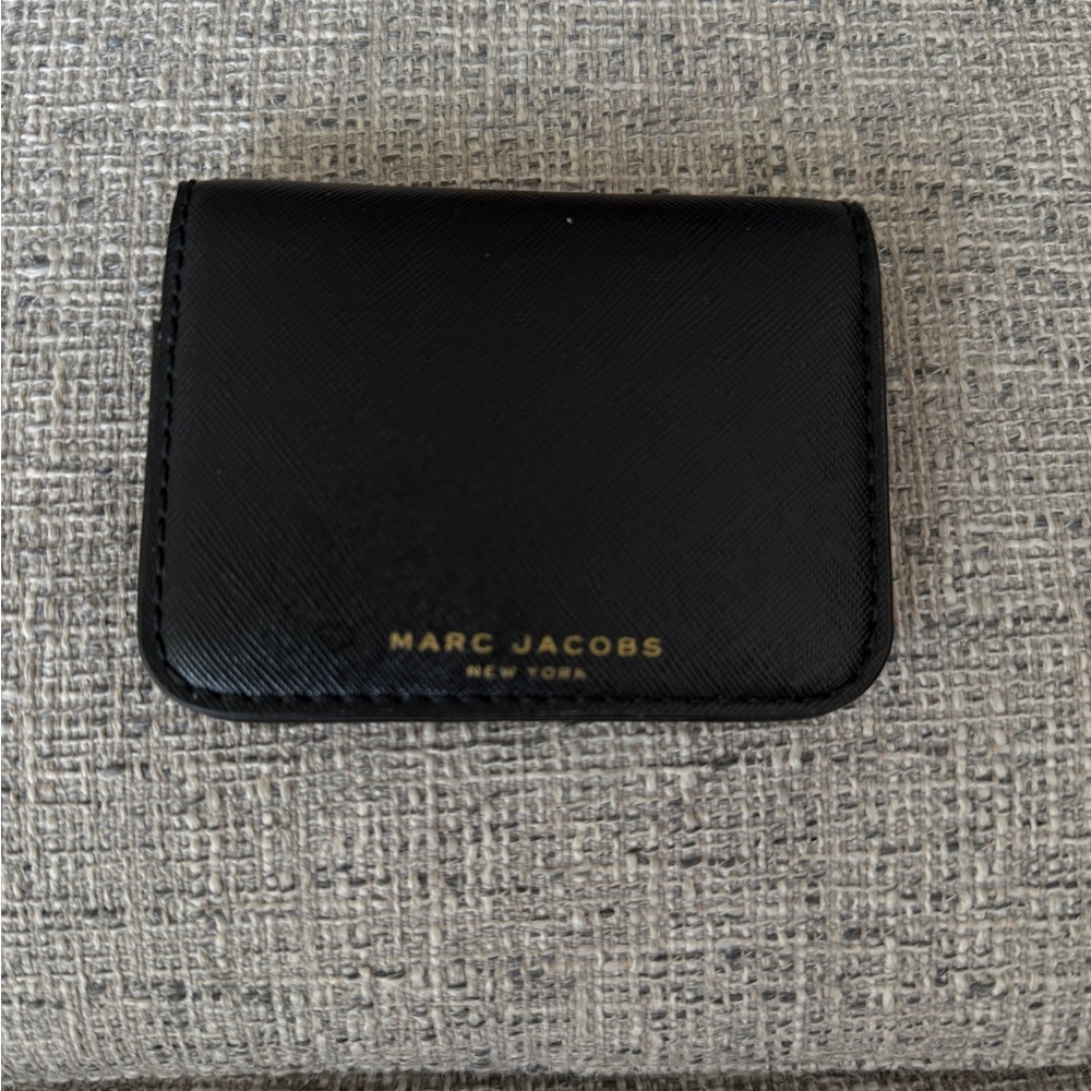 Marc Jacobs Black Card Holder Sleek Minimalist Design